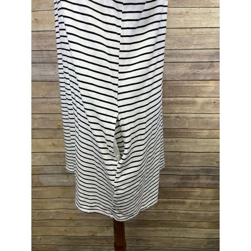 Mudpie Women’s Medium Dress White Blue Stripe - Picture 4 of 10